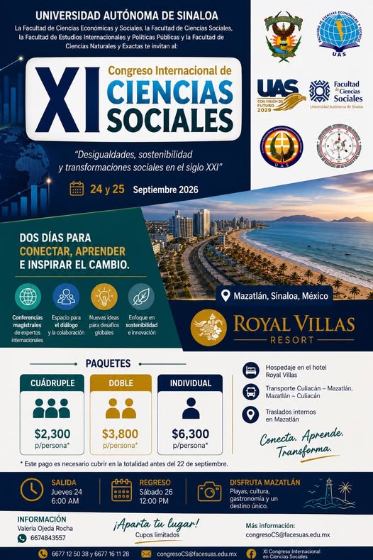 La FACES organiza el XI Congreso Internacional de Ciencias Sociales, para analizar los retos del siglo XXI y acercar a estudiantes a la investigación científica