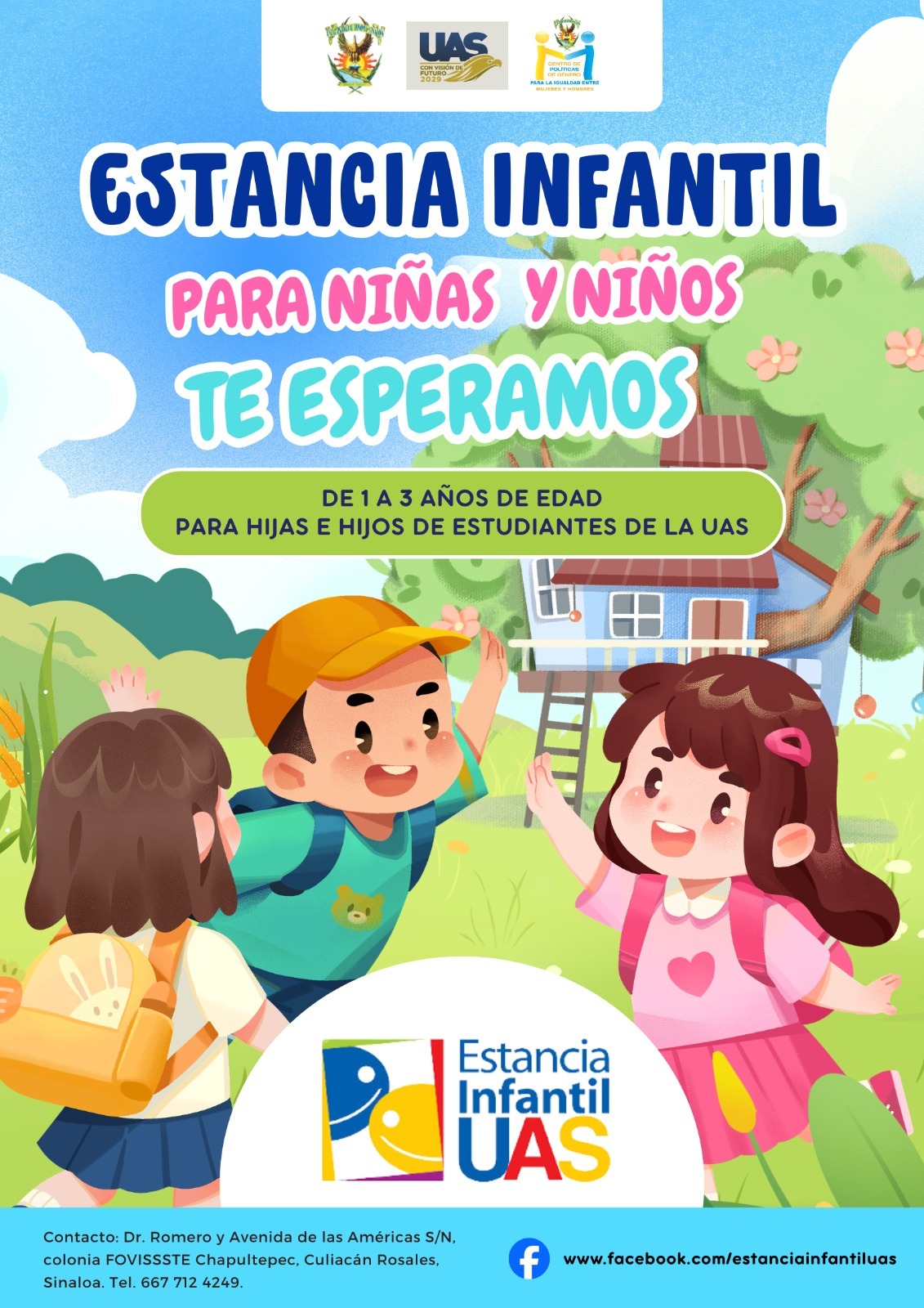 Abren inscripciones para la Estancia Infantil de la UAS, un respaldo gratuito para madres y padres estudiantes, con perspectiva de género y sentido humanista