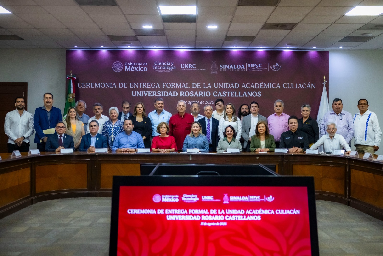 El Rector de la UAS, Dr. Jesús Madueña Molina, testigo de honor en la entrega de la sede de la Universidad Nacional Rosario Castellanos en Culiacán