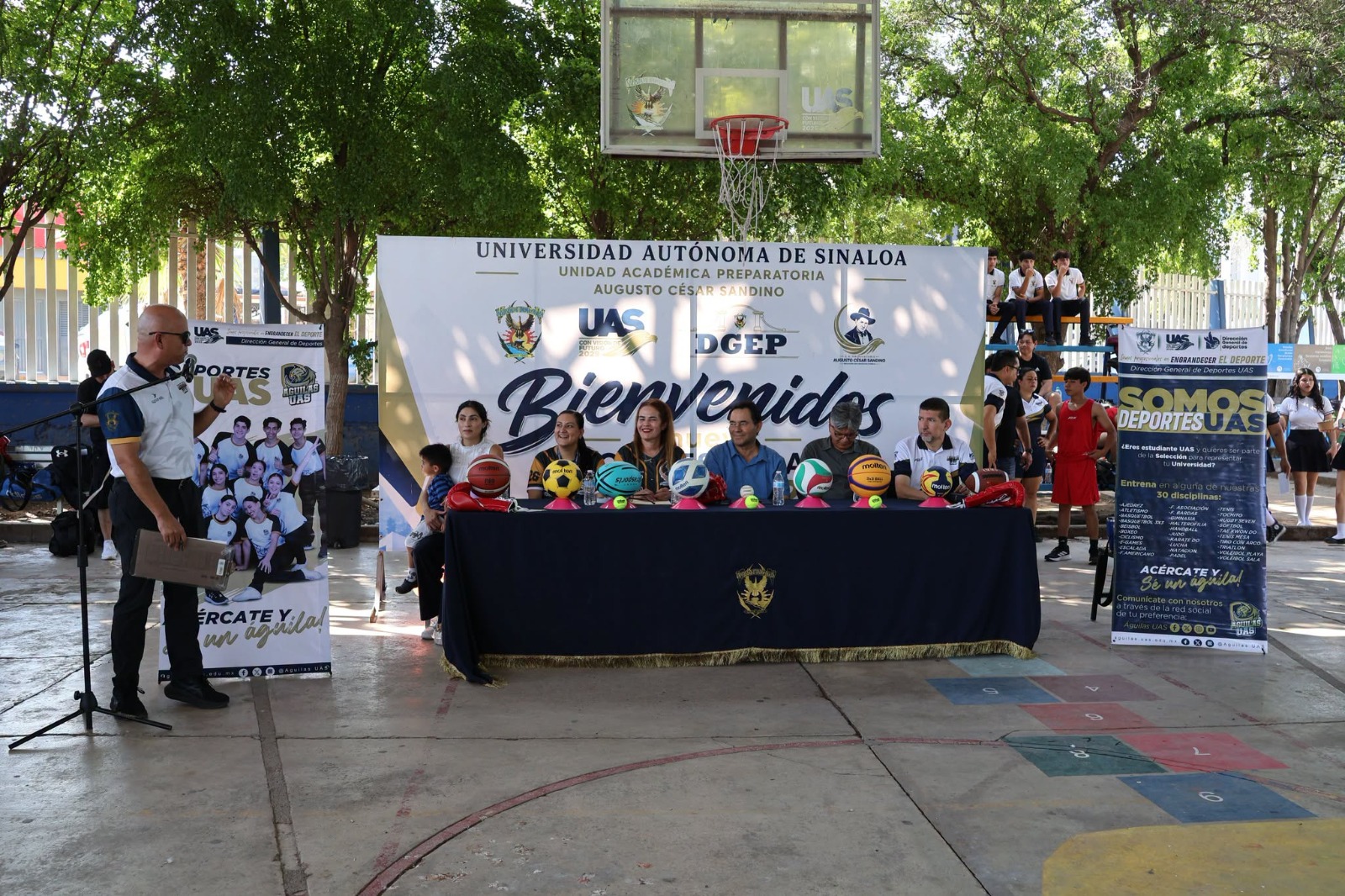 Con 30 disciplinas deportivas, la UAS acerca a estudiantes de la Preparatoria Augusto César Sandino a la práctica deportiva y al espíritu de las Águilas