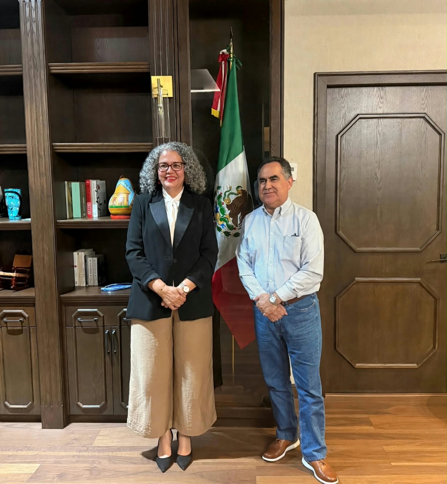 En un cordial encuentro, el Rector Jesús Madueña y la Gobernadora Graciela Domínguez, estrechan diálogo y fortalecen sinergia para atender temas universitarios