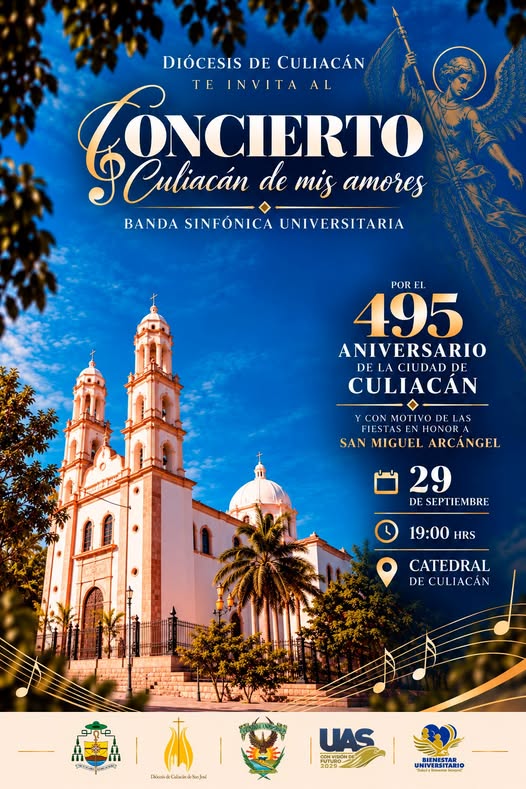 Con teatro, música y bandas en vivo, la UAS se suma a las celebraciones por el 495 Aniversario de la Fundación de Culiacán; amplio programa con acceso gratuito
