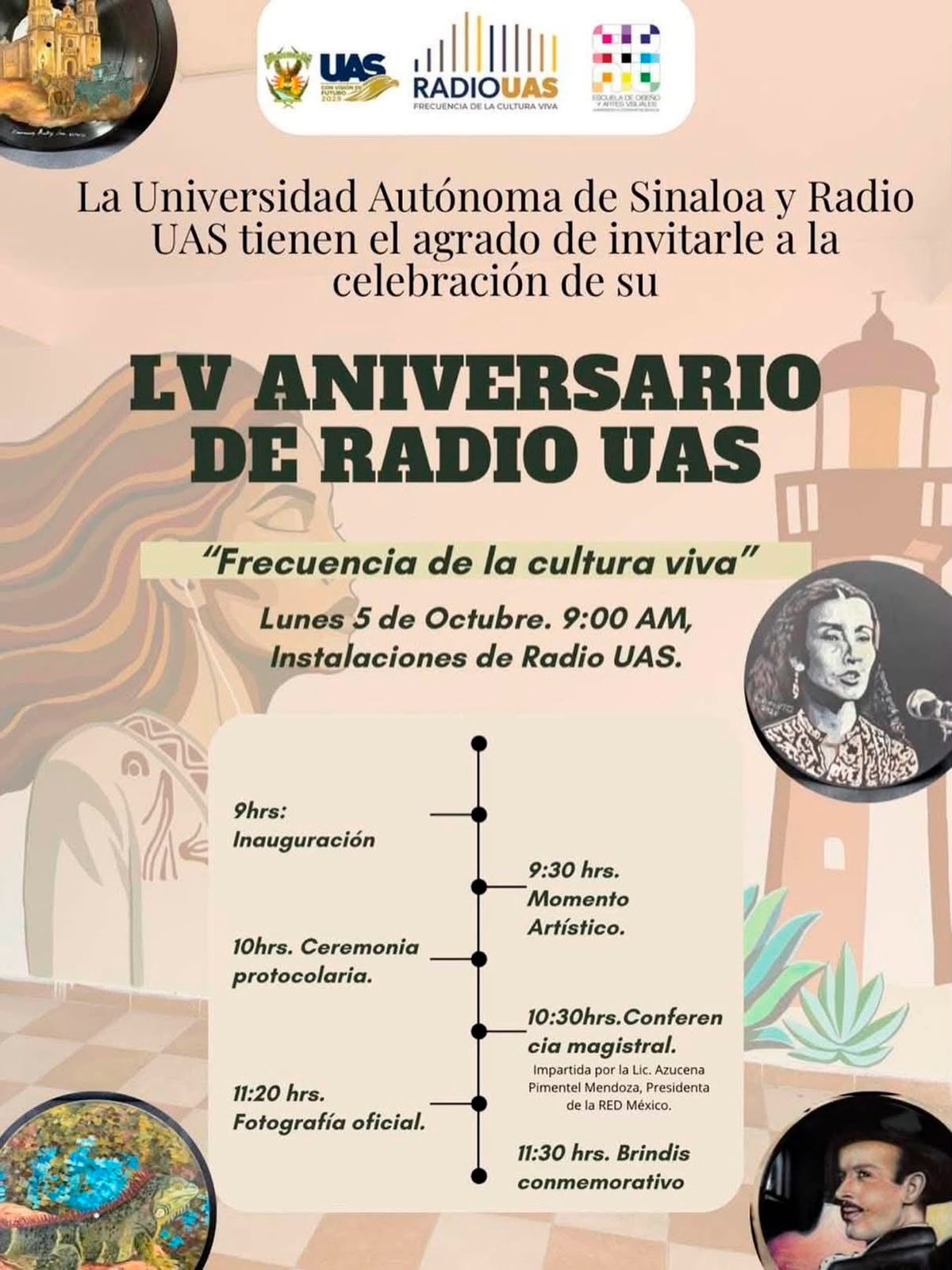 Radio UAS celebrará 55 años como referente de cultura y ciencia con una jornada especial de actividades artísticas y académicas
