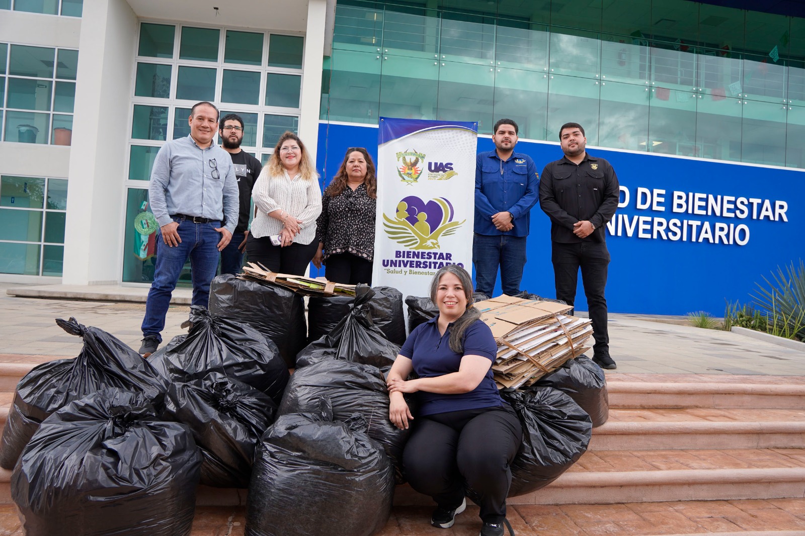 Promueve Bienestar Universitario la cultura del reciclaje y el cuidado ambiental en el Campus Rafael Buelna a través de jornadas permanentes de recolección de materiales reutilizables